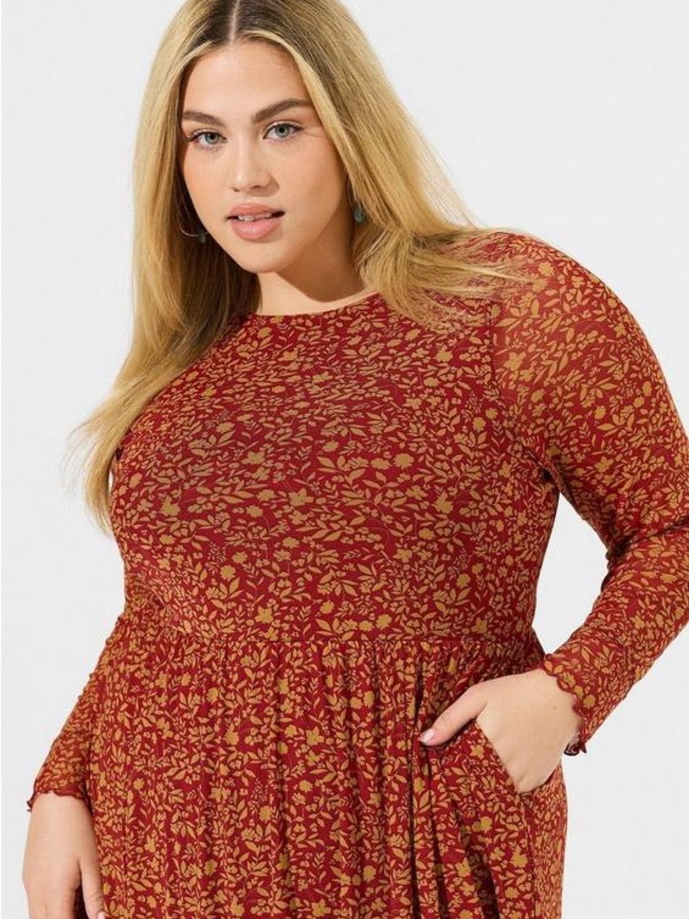 Torrid Ruffled Mini Dress - Picture 2 of 7